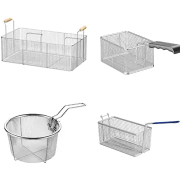 Customized fryer basket design for commercial deep fryer applications