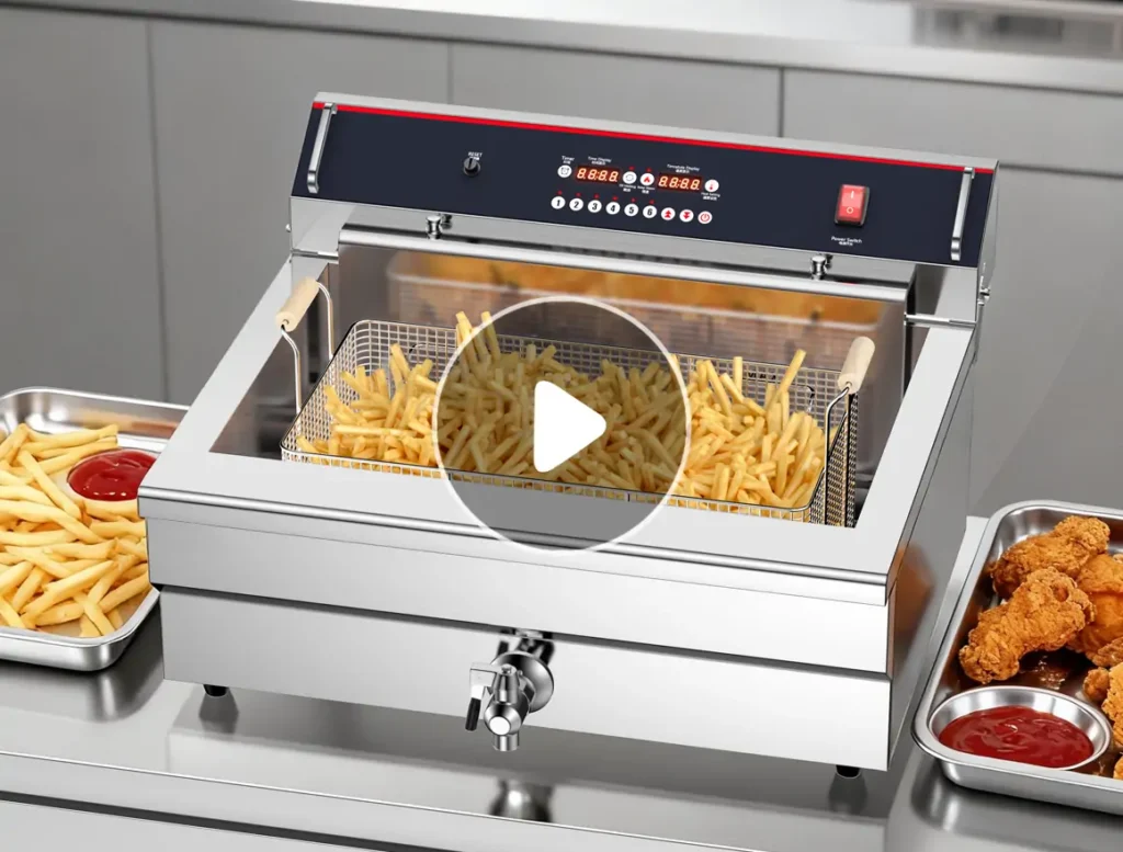Commercial Long Tank Electric Fryer for Fish and Chips Restaurants EF021-B Series Manufacturer