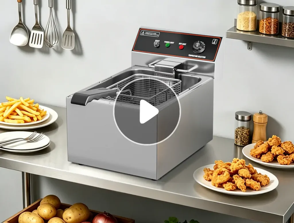 Commercial Single Tank Electric Fryers EF017-A EF017-E EF017-F by Shangbang Manufacturer