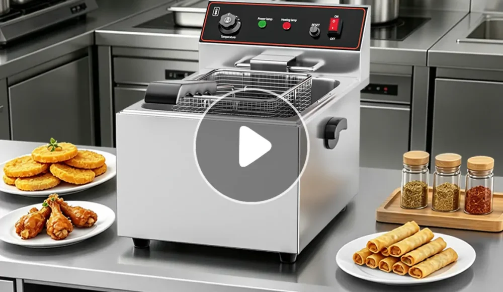 Commercial Countertop Electric Fryers EF014 EF015 EF016 by Shangbang Manufacturer