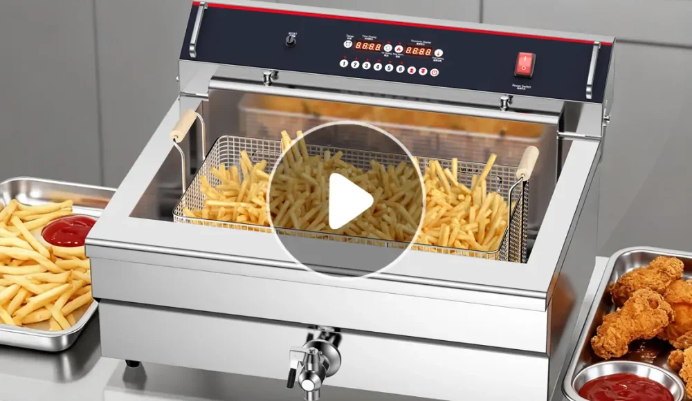 Commercial Long Tank Electric Fryer for Fish and Chips Restaurants EF021-B Series Manufacturer