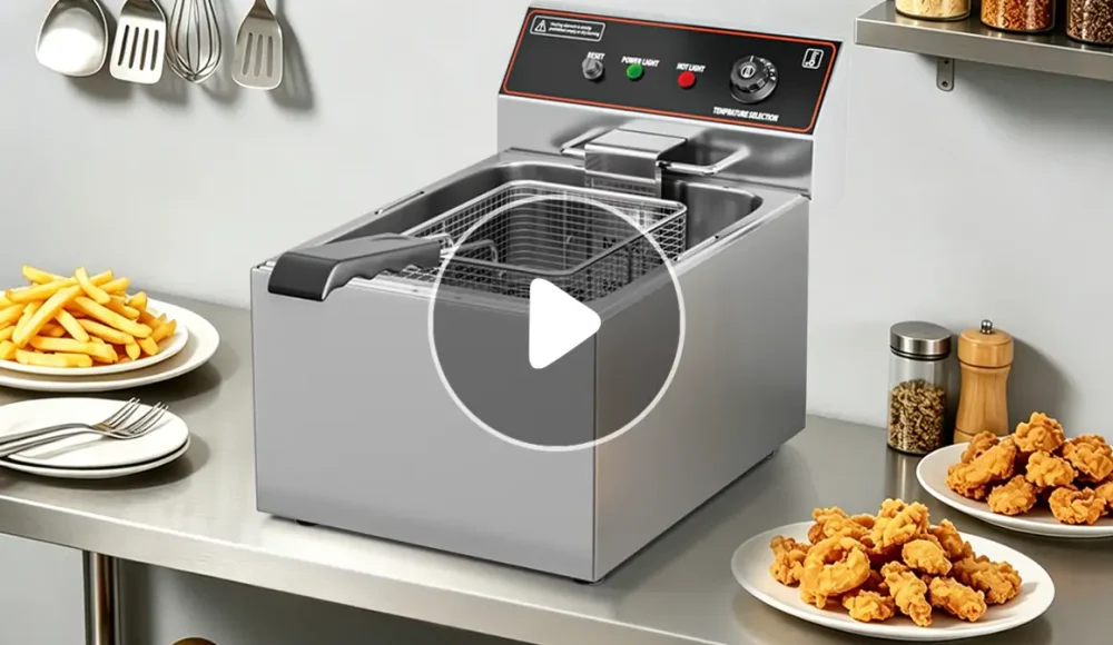 Commercial Single Tank Electric Fryers EF017-A EF017-E EF017-F by Shangbang Manufacturer